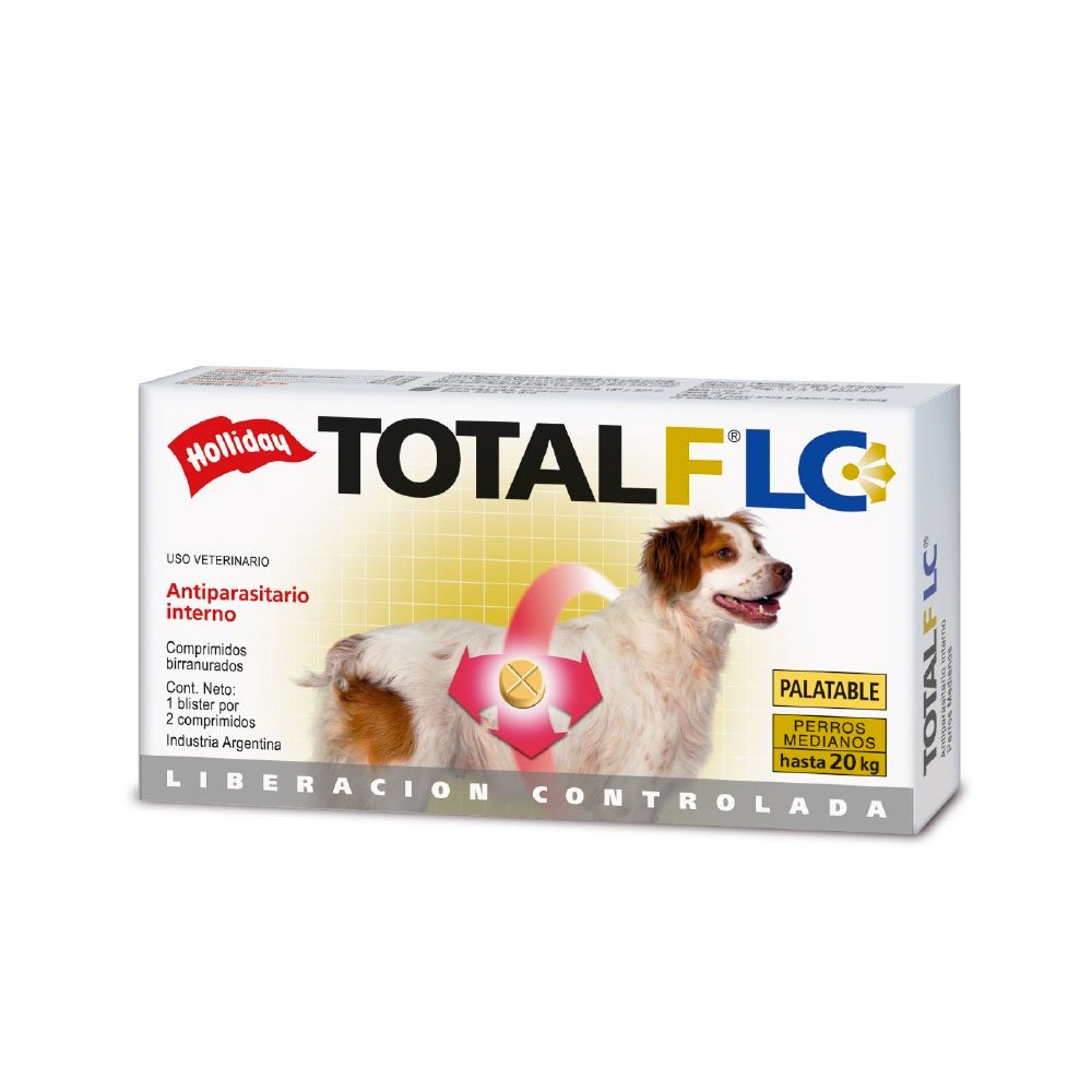 Antiparasitario TOTAL FLC Perros 2 comprimidos 20kg