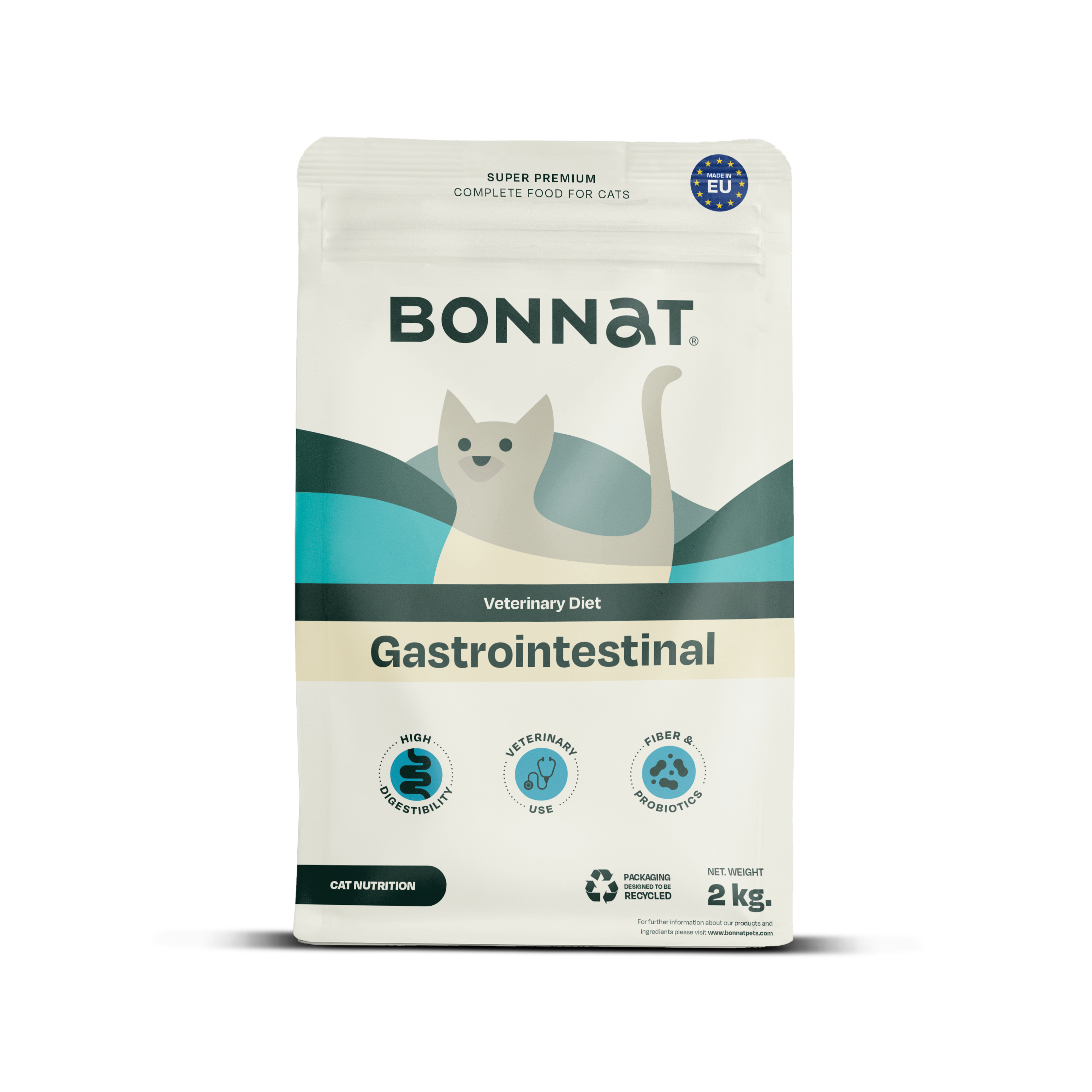 Alimento libre de granos Bonnat Cat Gastrointestinal 2kg