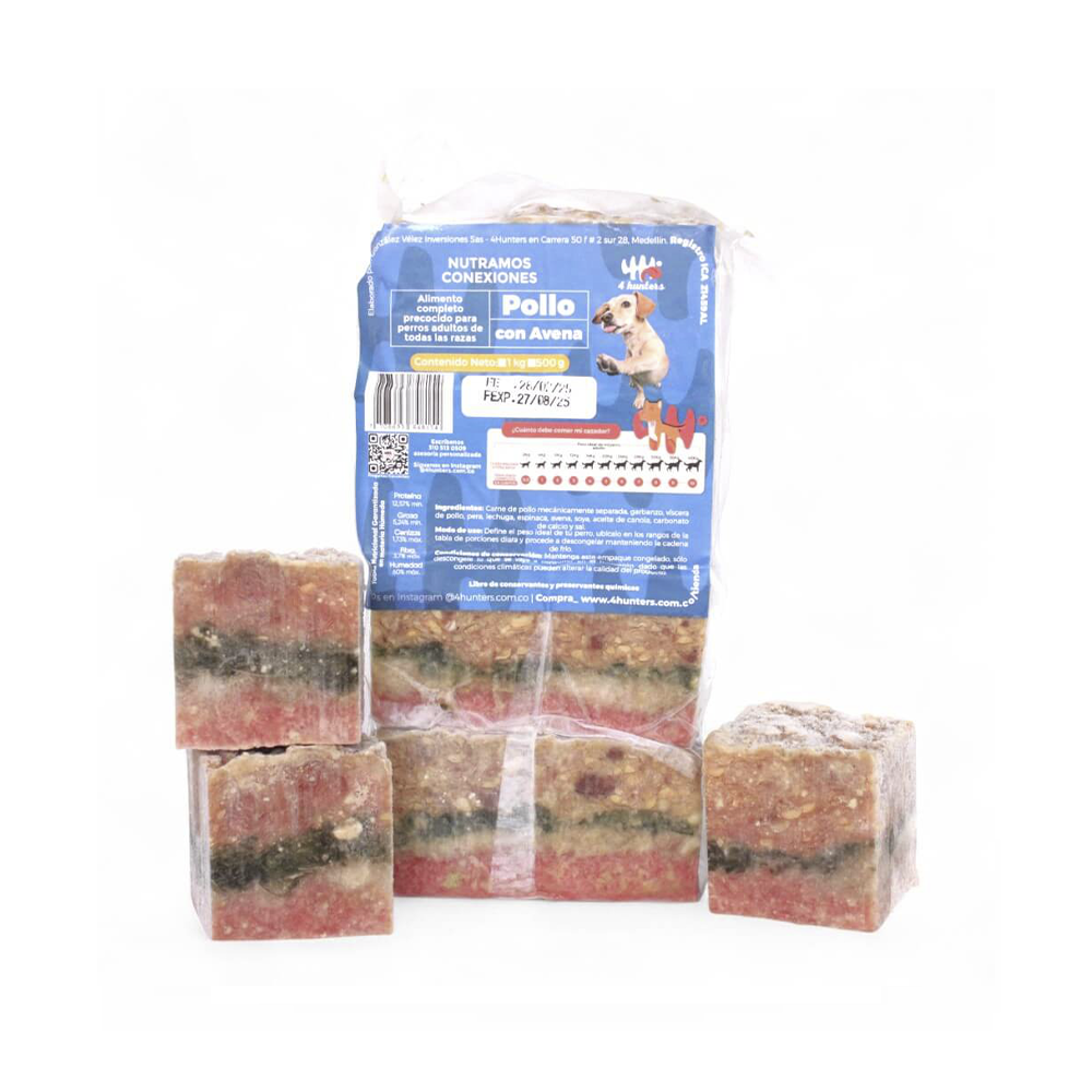 4 HUNTERS POLLO AVENA X 1000 G