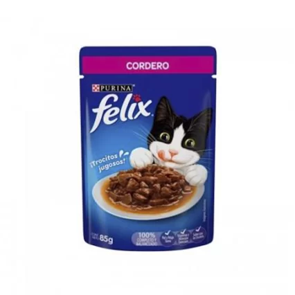 FELIX POUCH CORDERO EN SALSA 85G