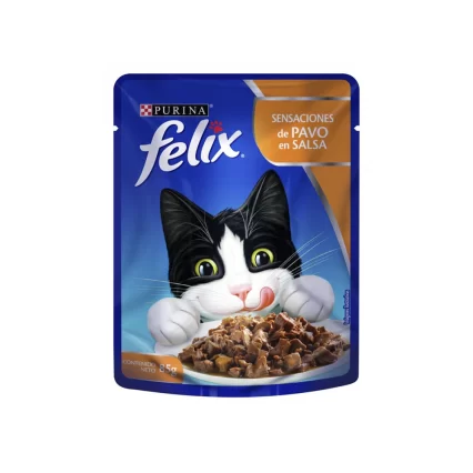 FELIX POUCH PAVO Y MENUDENCIAS EN SALSA 85G