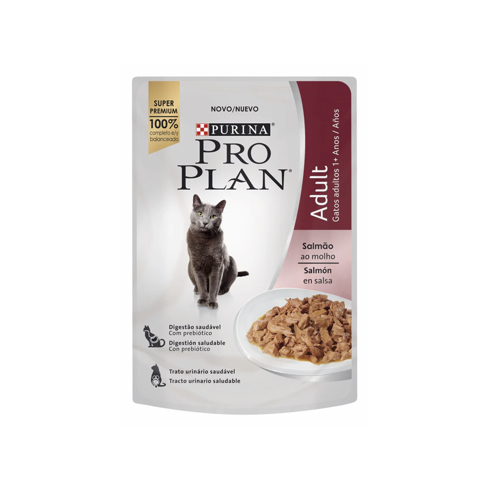 PROPLAN POUCH GATO ADULTO SALMON X 85G